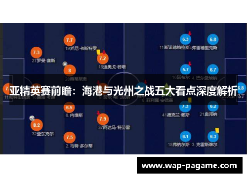 亚精英赛前瞻：海港与光州之战五大看点深度解析
