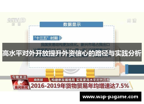高水平对外开放提升外资信心的路径与实践分析